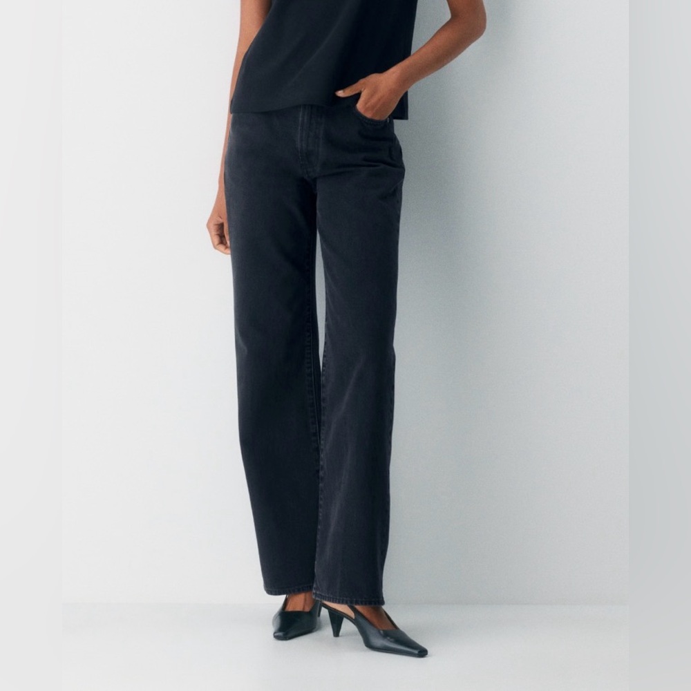 Denim Forum ‘Farrah’ Jeans in black wash